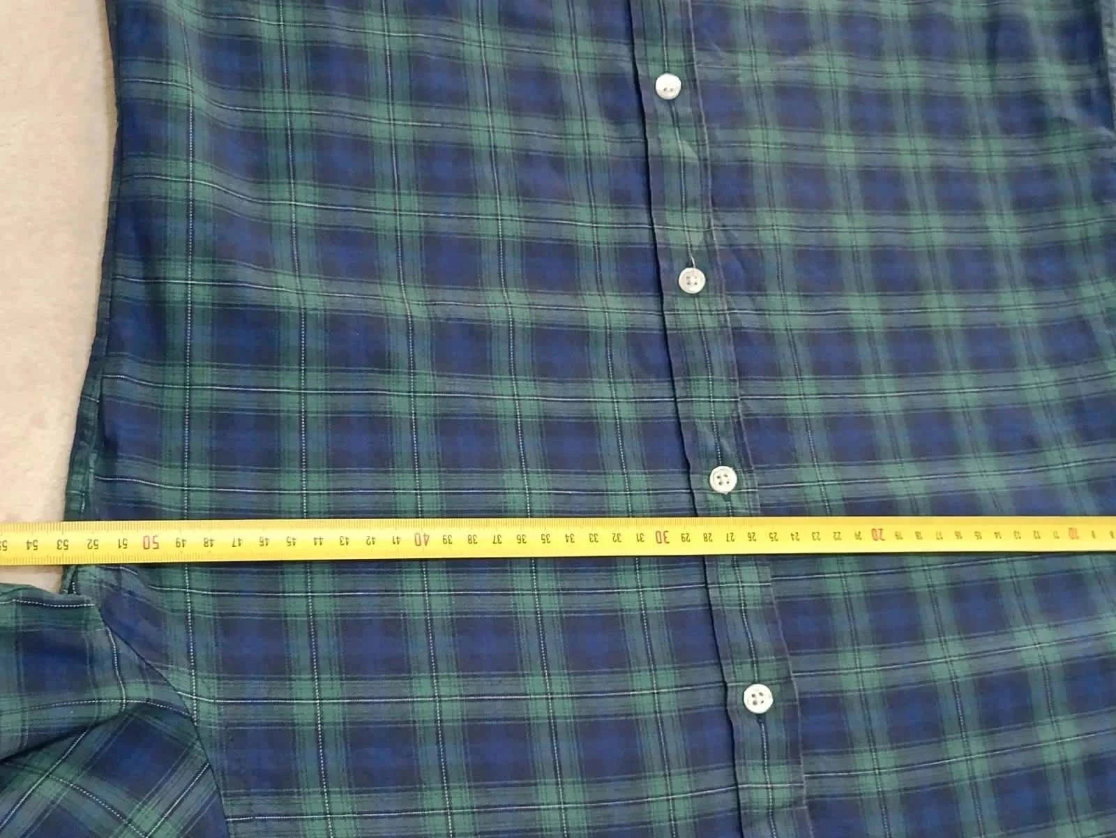 Tommy Hilfiger blauw geruite overhemd groen Slim Fit Stretch Maat 15½ 34-35 – photo 11